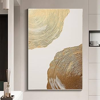 Amazon.co.jp: ツリーリング ウォールアート ゴールド ホワイト